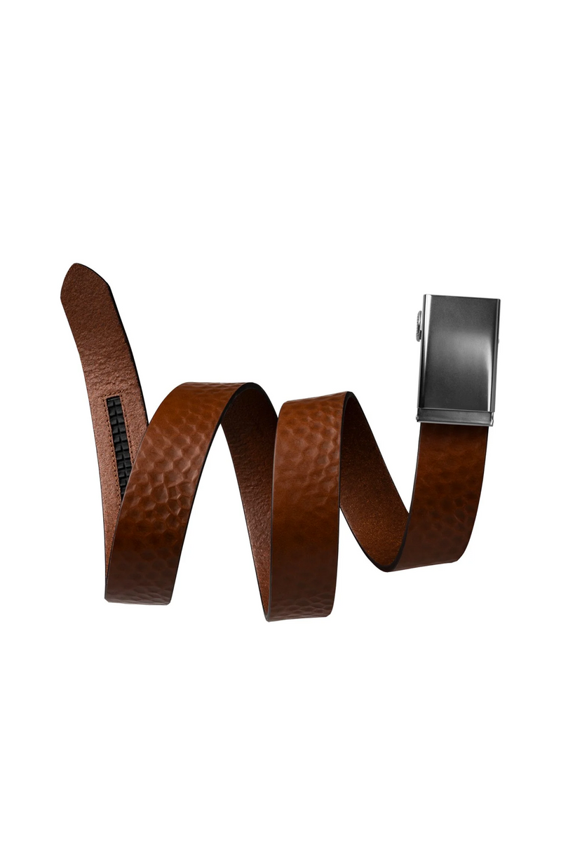 Mission Belt - Caddy Full-Grain Leather Gunmetal Brown-Tobacco