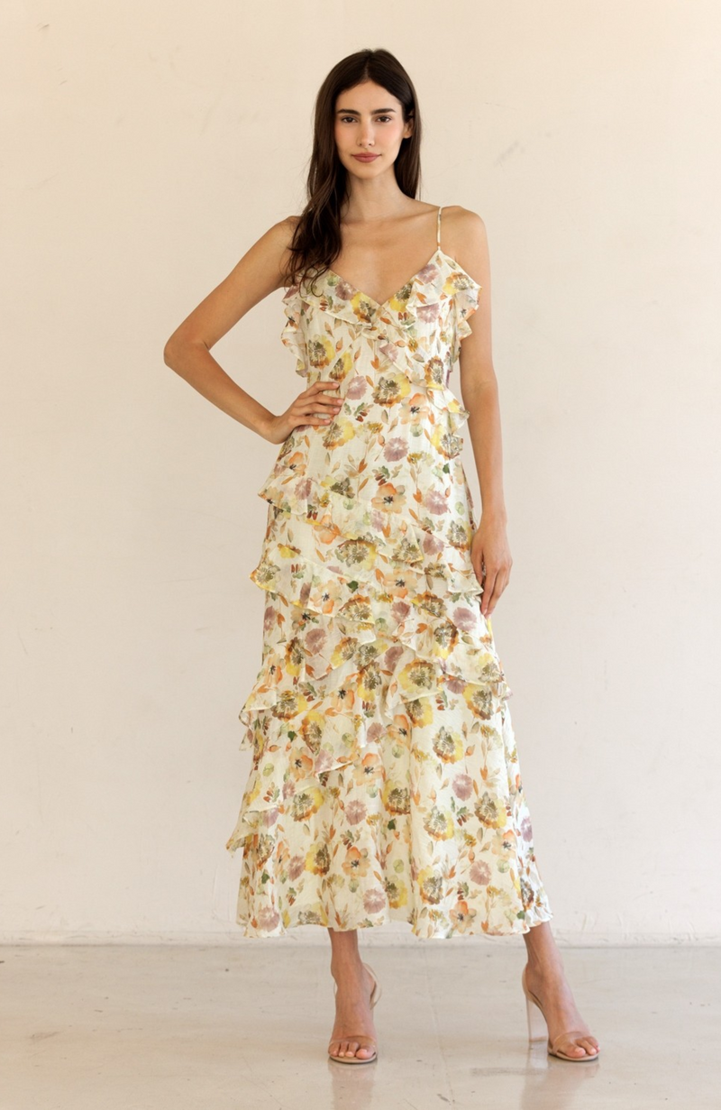 Fall Floral Midi