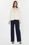 Current Air - Round Neck Pleated Blouse