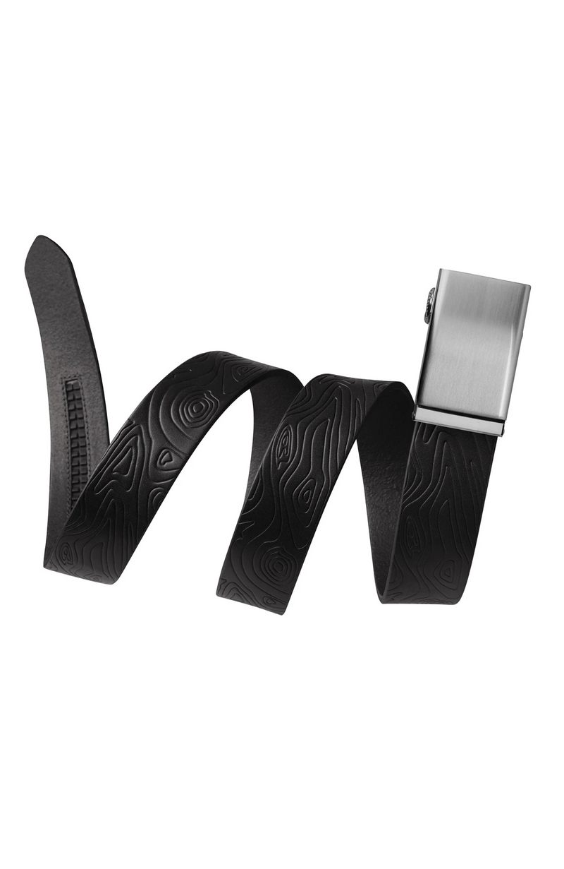 Mission Belt - Steel Topo Full-Grain Embossed