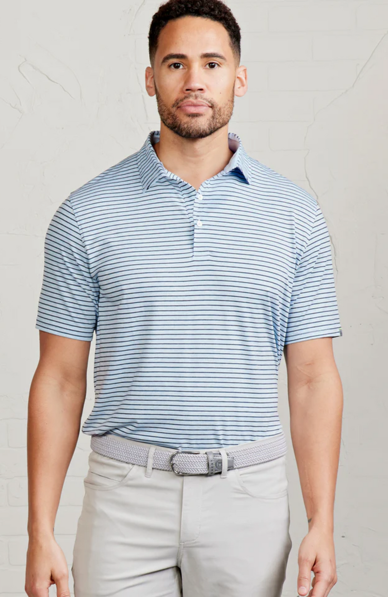 Tasc - Cloud Polo - Brookline Stripe
