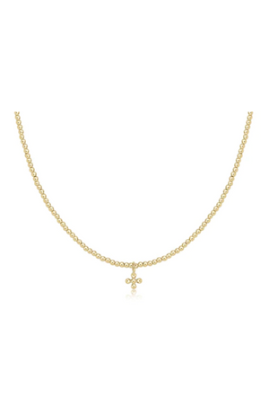 Enewton - Choker Classic Gold 2Mm Signature Cross