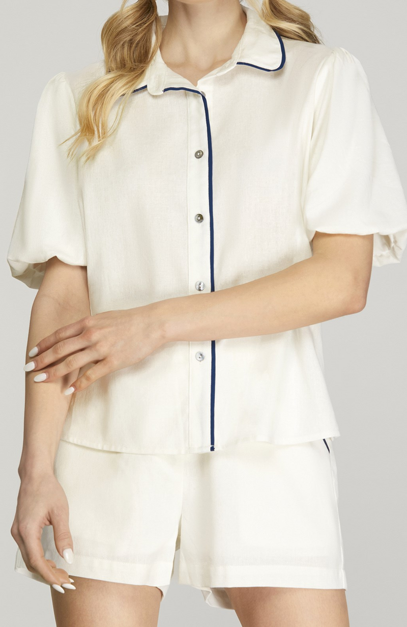 Contrast Piping Shorts