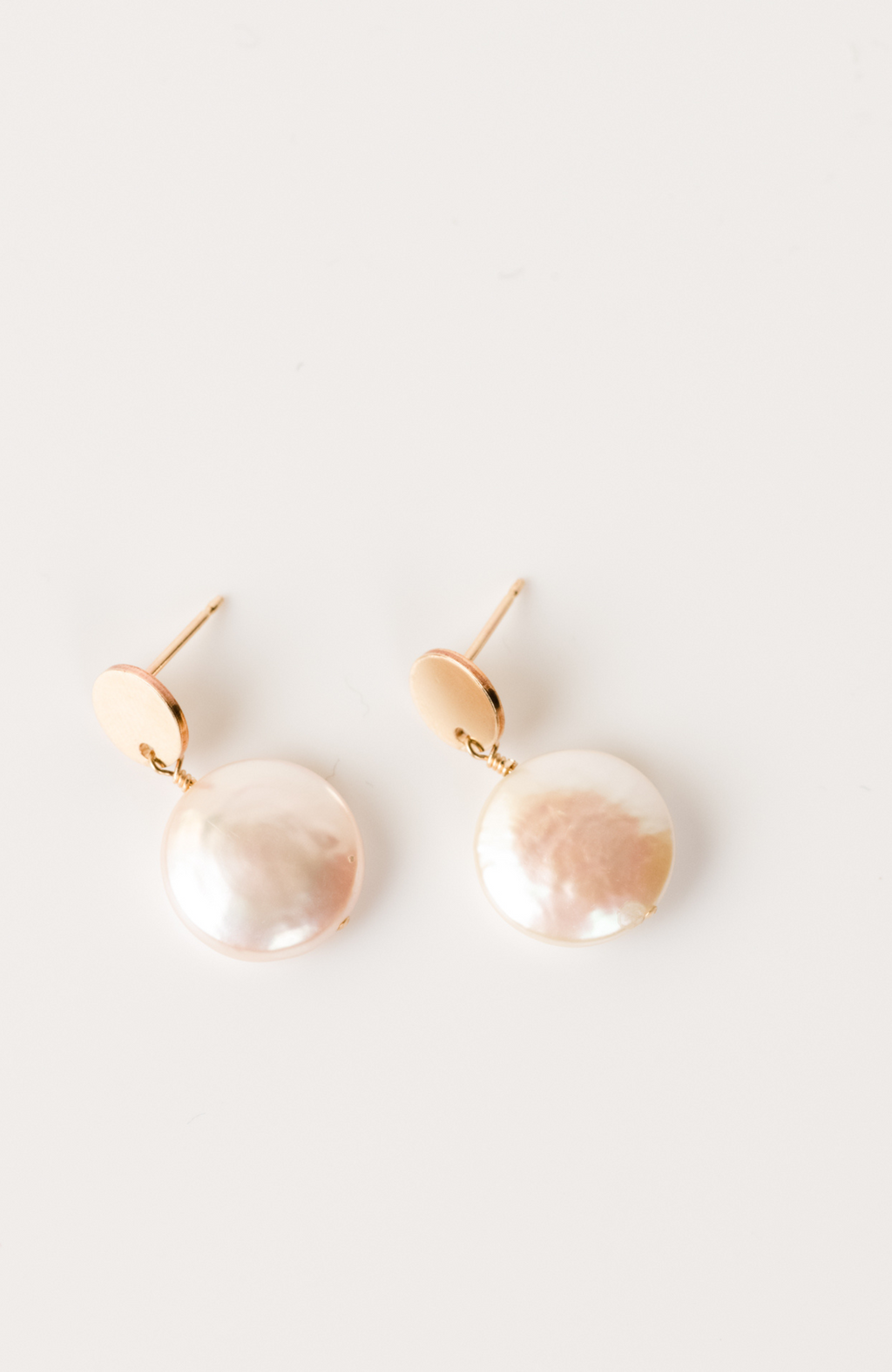 Able - Coin Pearl Earrings