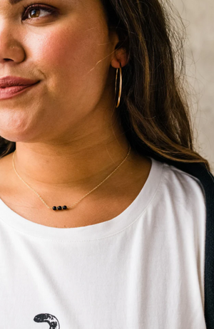 Able - Onyx Trio Necklace