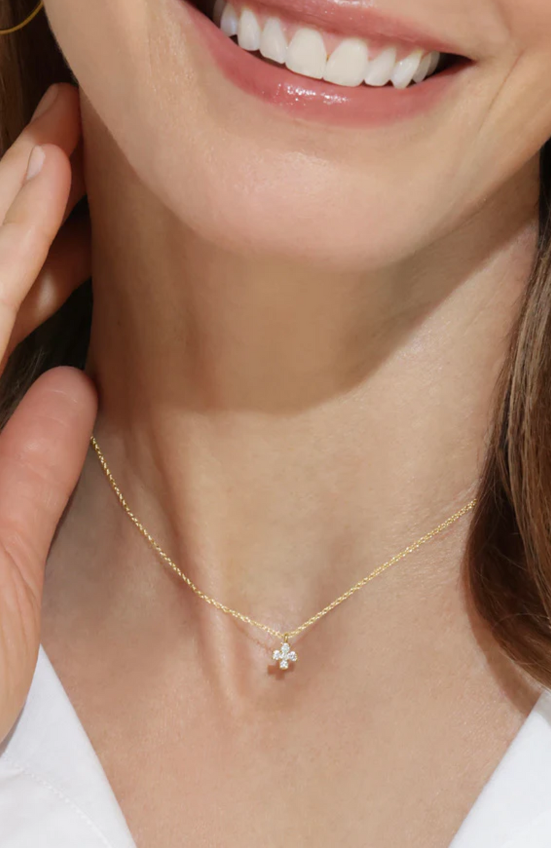 Enewton - 14Kt Cross Diamond Necklace
