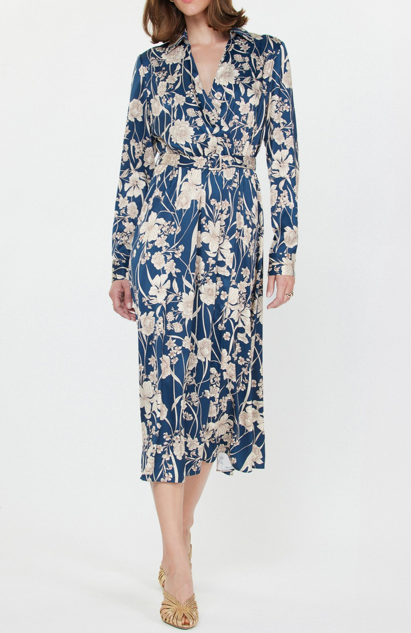 Current Air - Collared Button Down Midi Dress