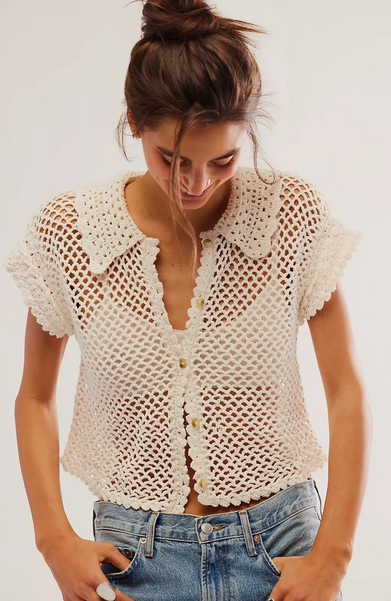 Free People - Lily Crochet Top
