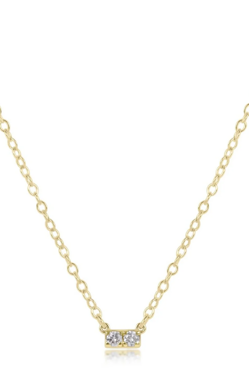 Enewton - 14Kt 2 Diamond Necklace