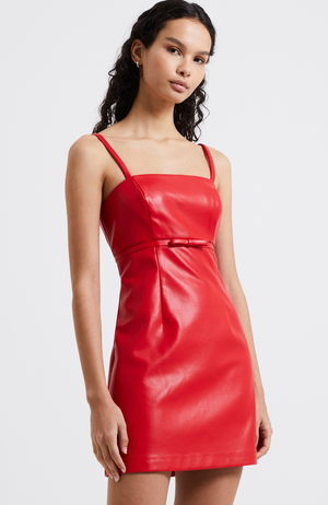 French Connection - Crolenda PU Bow Dress