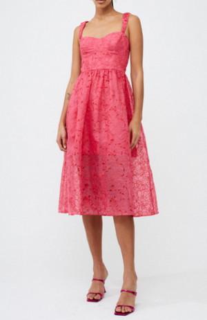 French Connection - Embroidered Lace Strappy Dress