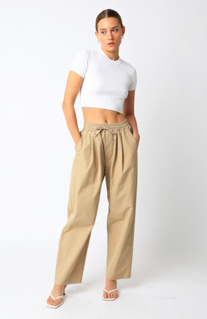 Twill Wide Leg