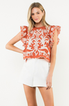 Flutter Sleeve Top