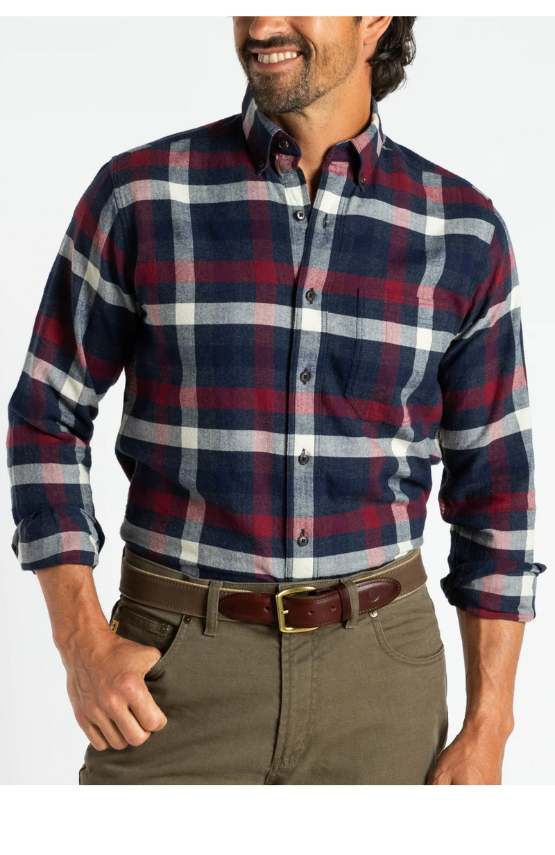 Duck Head - Shelton Plaid Cotton Flannel Sport Shirt