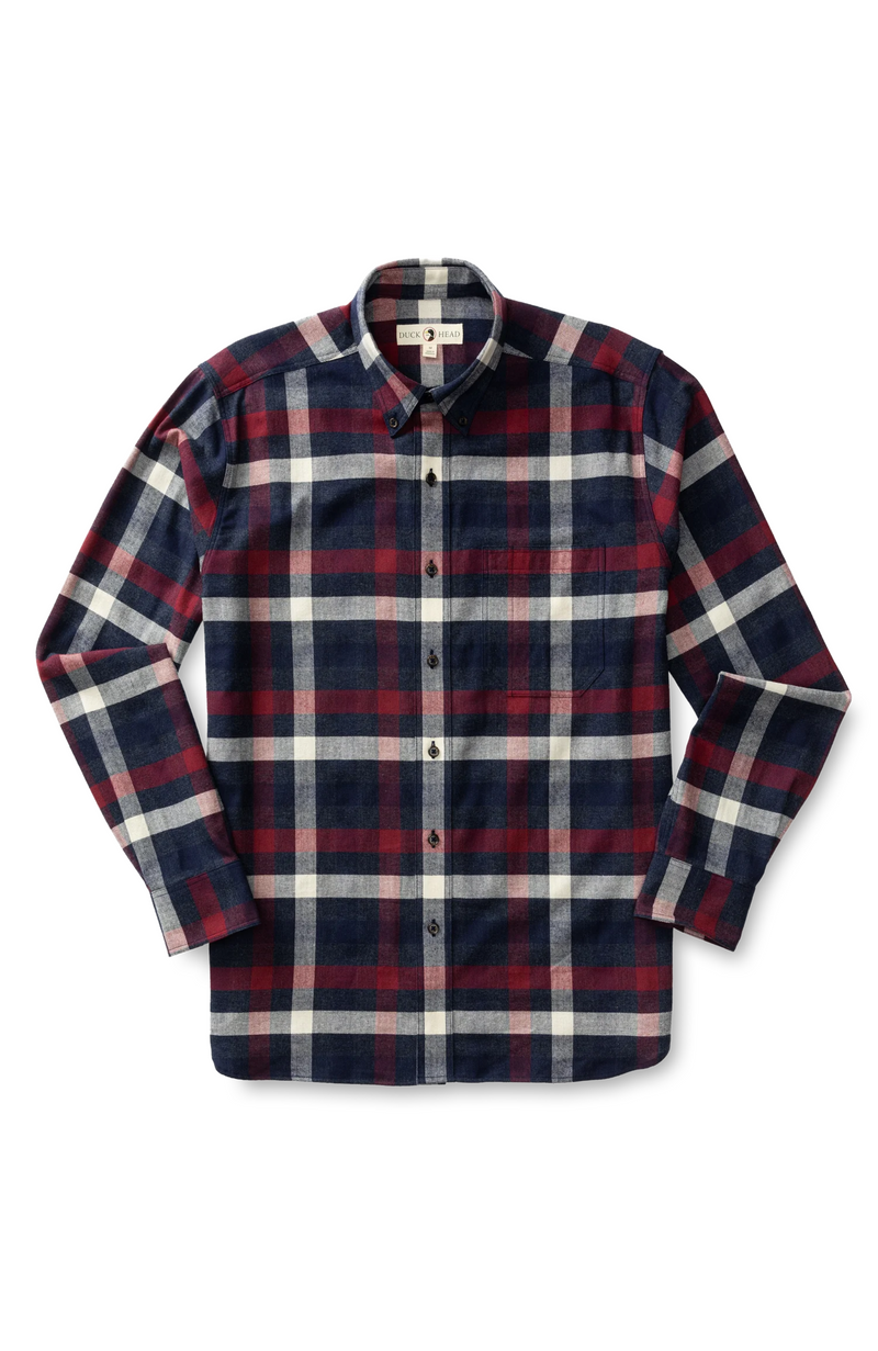 Duck Head - Shelton Plaid Cotton Flannel Sport Shirt