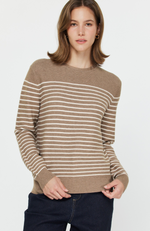 Current Air - Striped Crew Sweater