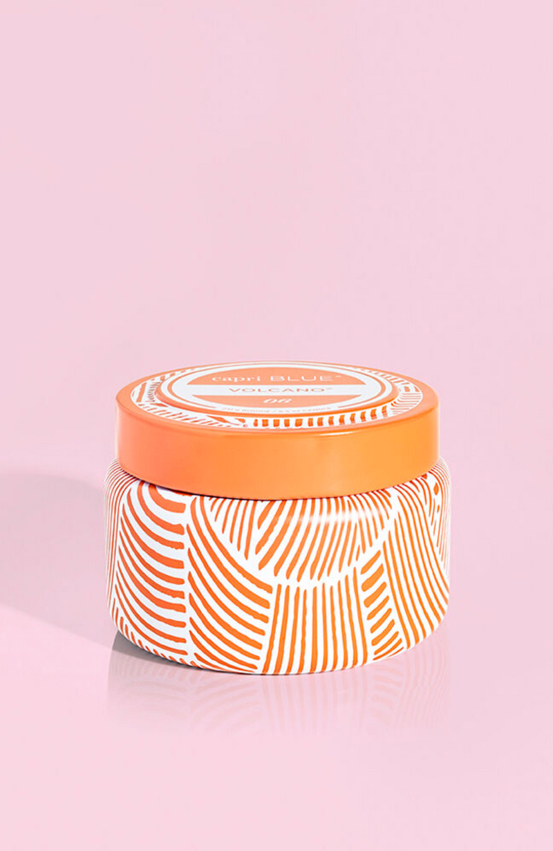 Capri Blue - Volcano Tangerine Printed Travel Tin 8.5 oz