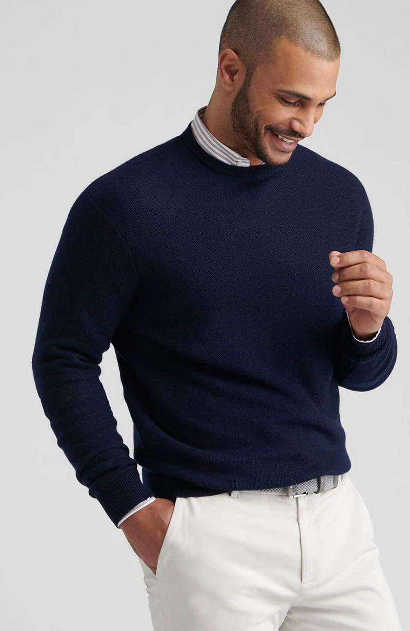 Peter Millar - Autumn Crest Honeycomb Crewneck Sweater