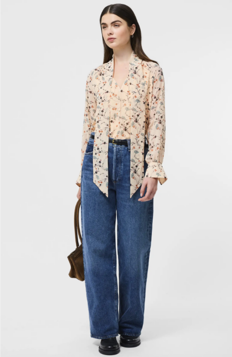French Connection - Leithia Whispy Chiffon Neck Tie Top