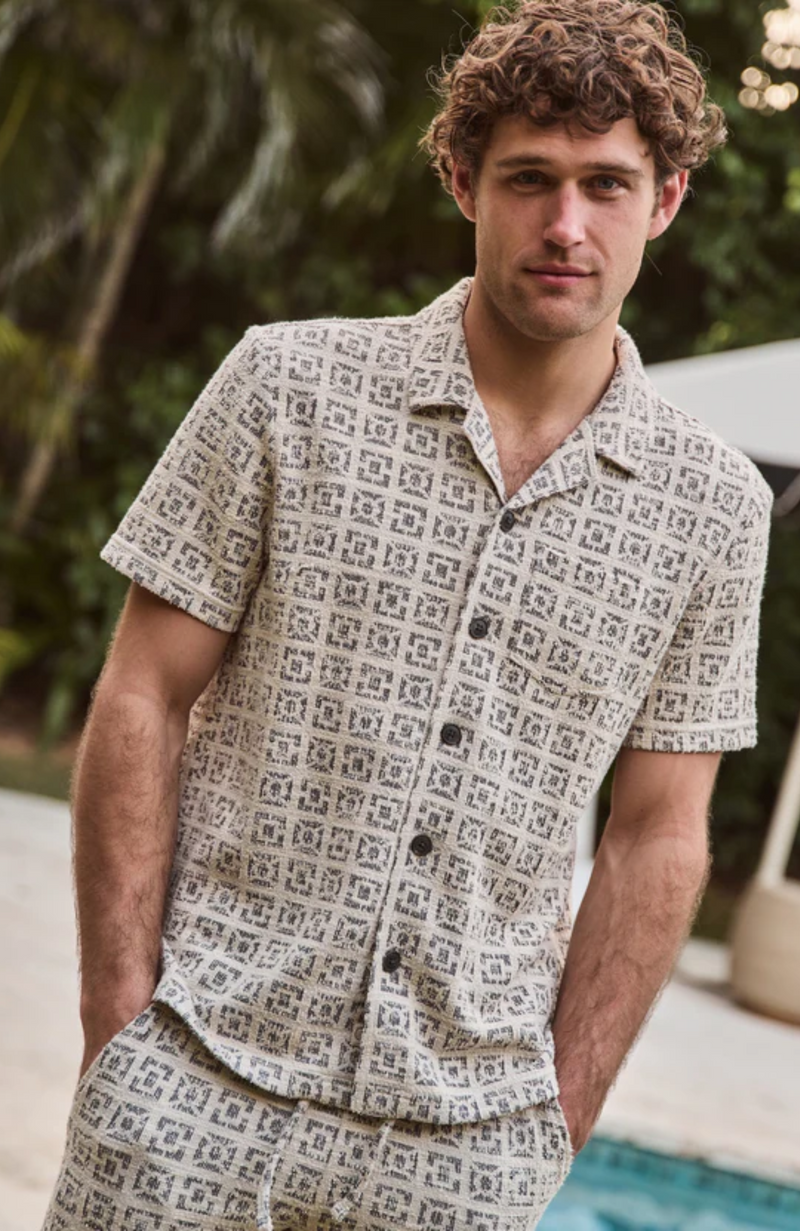 Marine Layer -  Cam Jacquard Resort Shirt