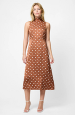 French Connection - Ennis Satin Polka Dot Dress