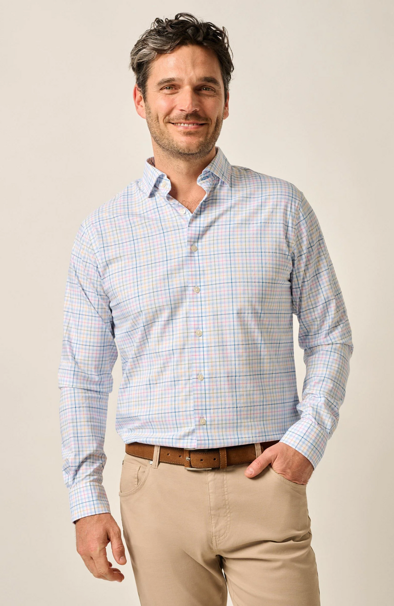 Johnnie-O - Performance Button Up Shirt - Singleton