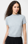 French Connection - Vhari Knit Mock Neck Short Sleeve Top
