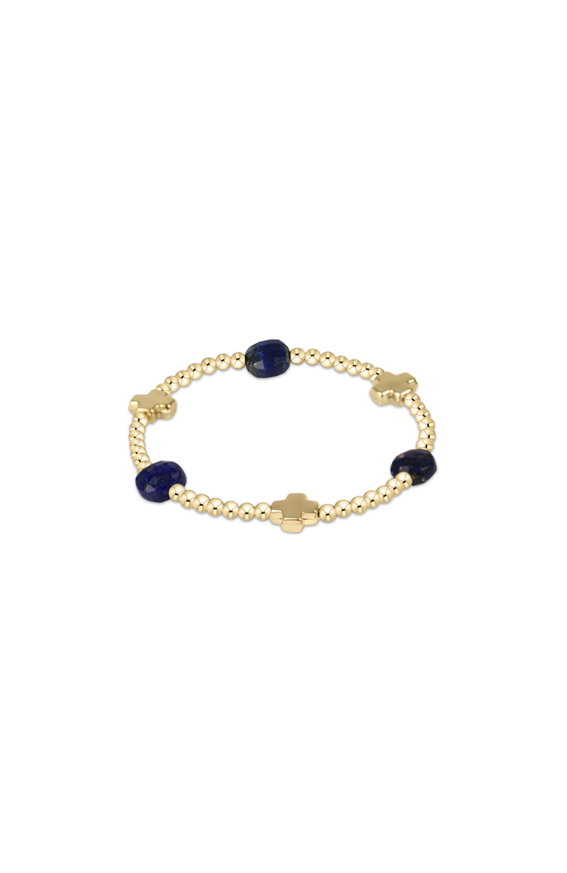 Enewton - Signature Cross Admire 3mm Lapis Bracelet