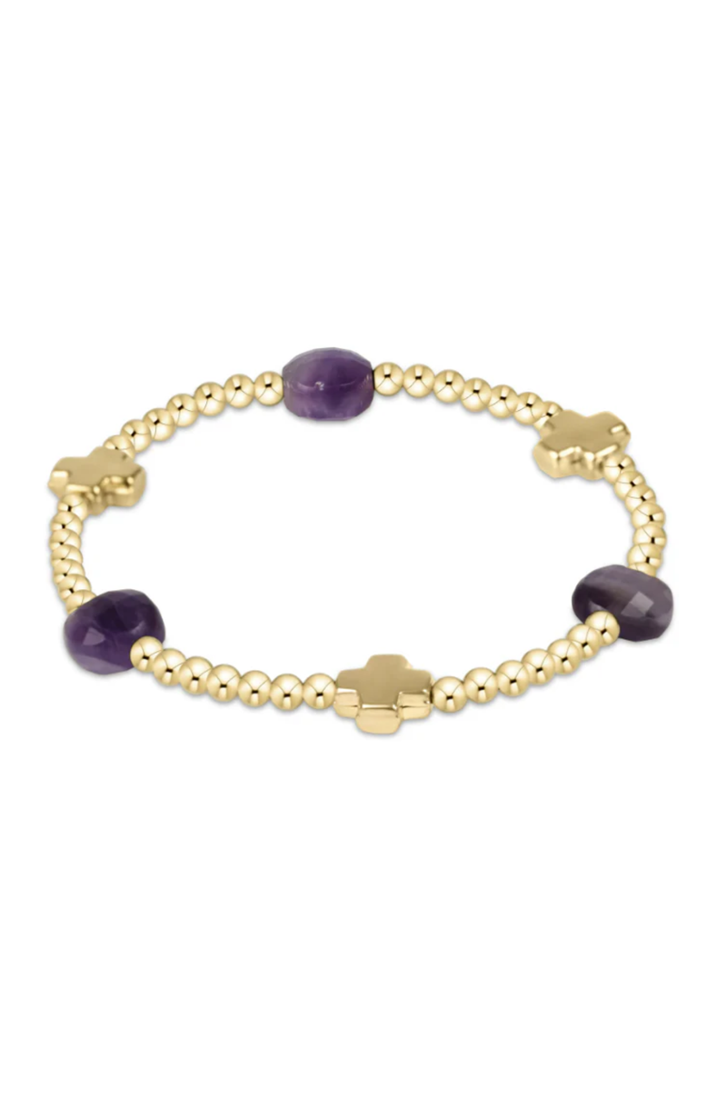 Enewton - Signature Cross Admire 3mm Amethyst Bracelet