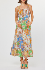 Current Air - Patch Printed Midi
