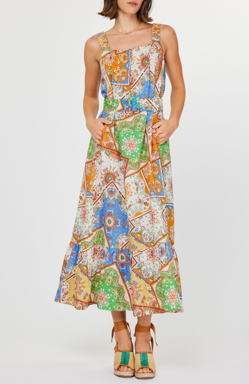 Current Air - Patch Printed Midi