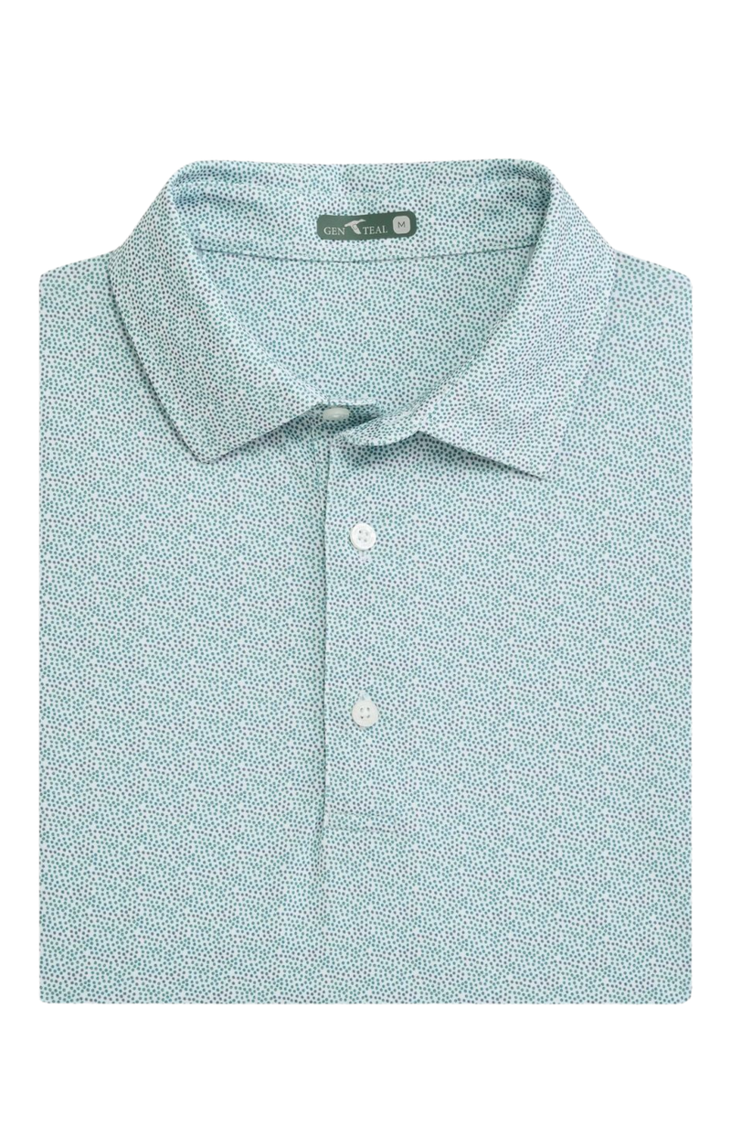 GenTeal - Rainbow Trout Printed Performance Polo