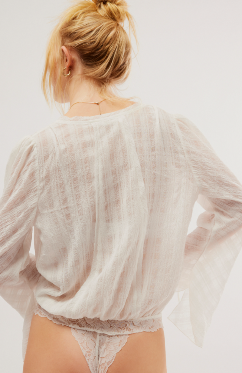 Free People - Everything's Rosy Solid Bodysuit