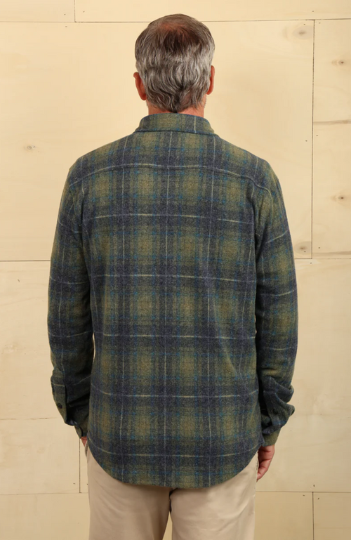 True Grit - Yellowstone Drifter Plaid Sweater-Knit Shirt