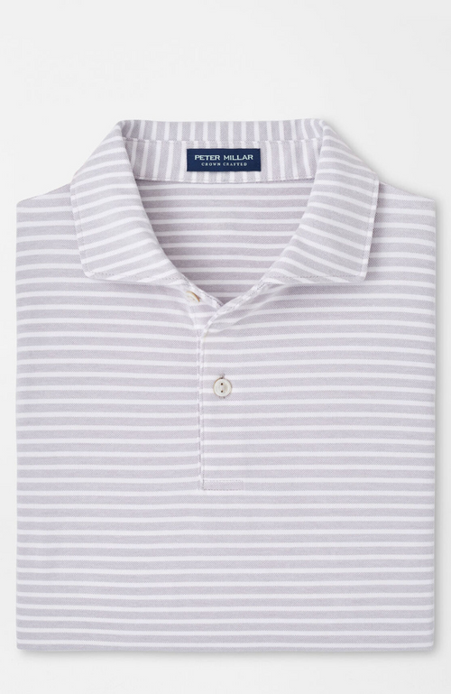 Peter Millar - Albatross Stripe Cotton Blend Pique Polo