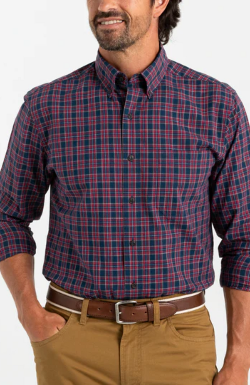 Duck Head - Cotton Slub Sport Shirt Akins Plaid