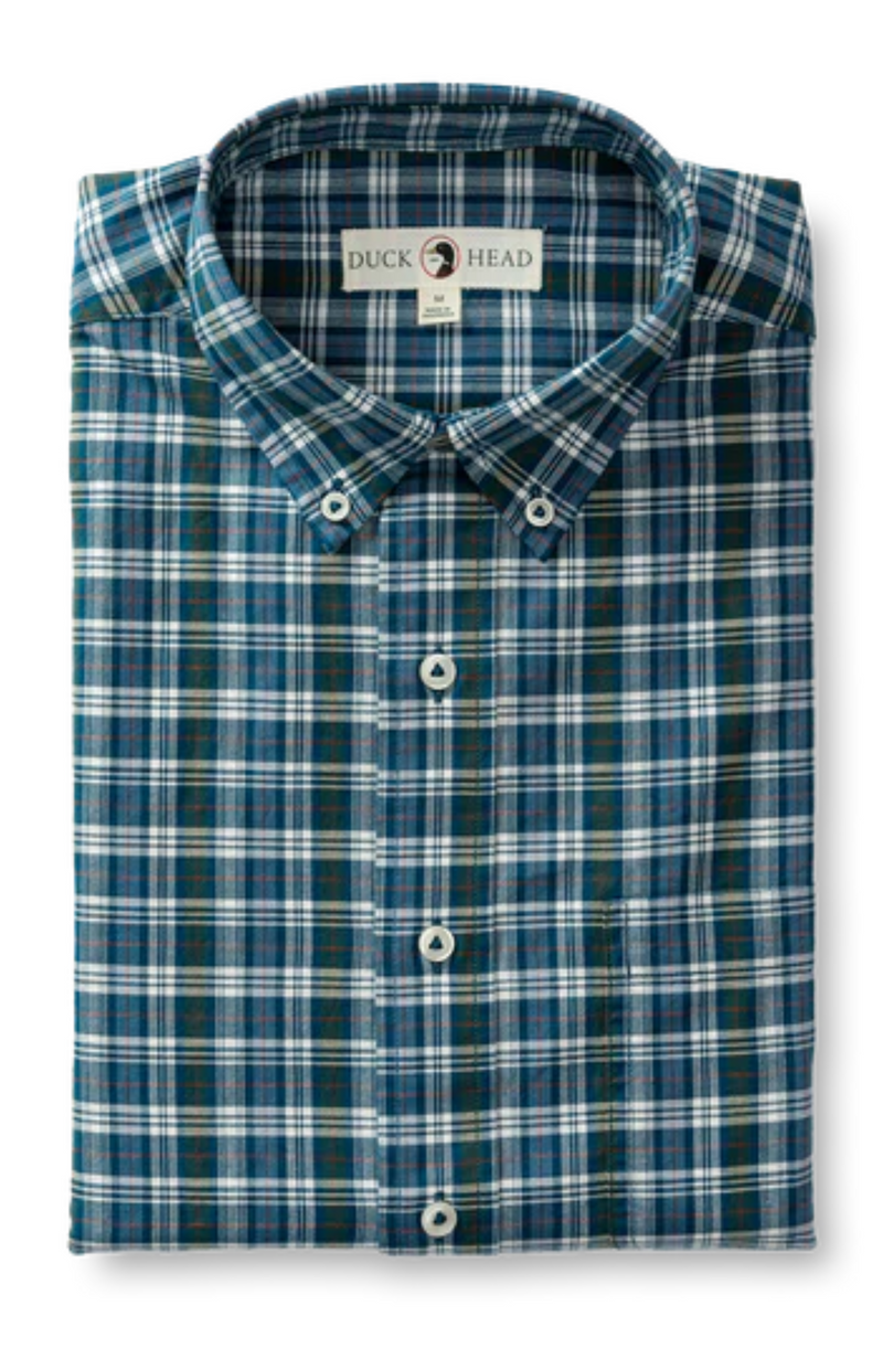Duck Head - Cotton Oxford Sport Shirt Thompson Plaid