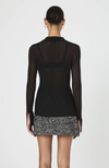 French Connection - Lurex Mix Collared Top