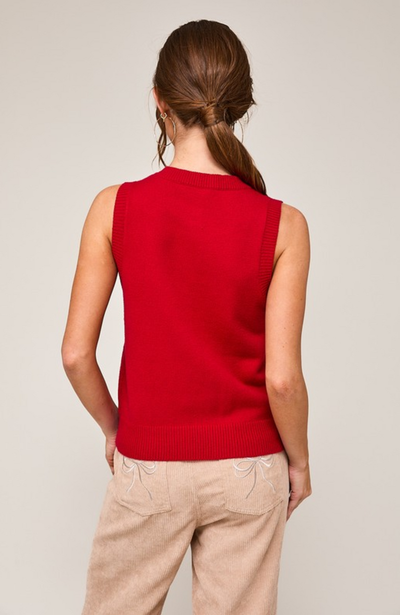 Courtney Button Sweater Vest