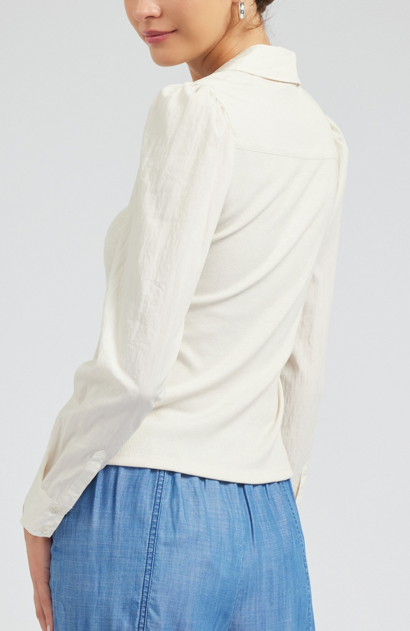 Current Air - Collared Knit Top