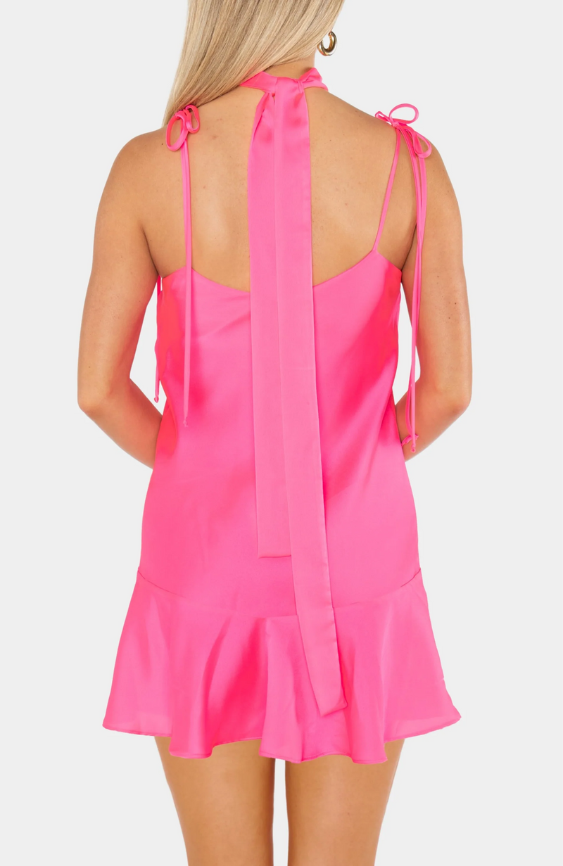 ● ROEM ● Ribbon Tie Mini Dress Ribbon Tie Mini Dress – Chérie Lane