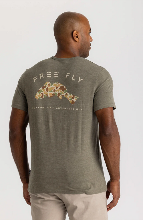 Free Fly - Vintage Camo Redfish Pocket Tee
