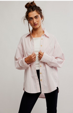 Free People - Striped Varsity Vibes Shirt