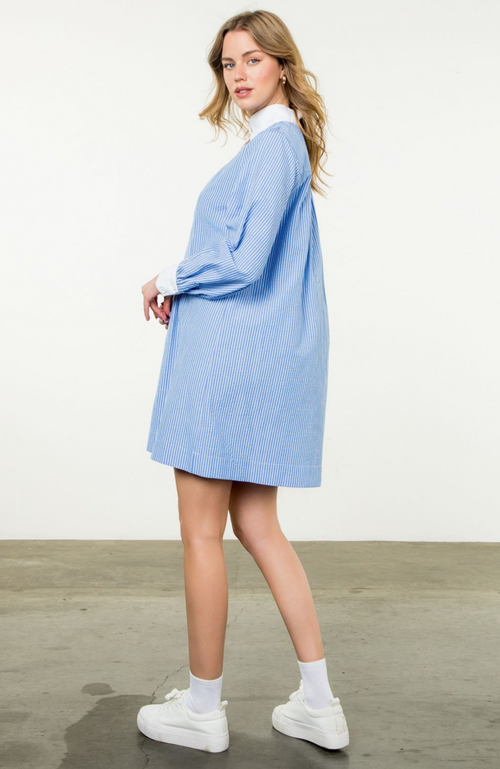 Long Sleeve Striped Dress