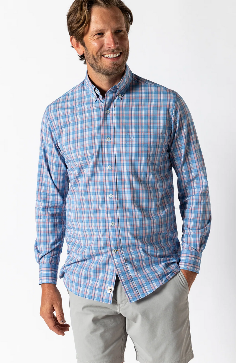 Duck Head -  Performance Poplin Sport Shirt Marcus Plaid