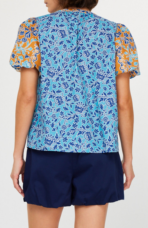 Current Air - Contrast Print Top