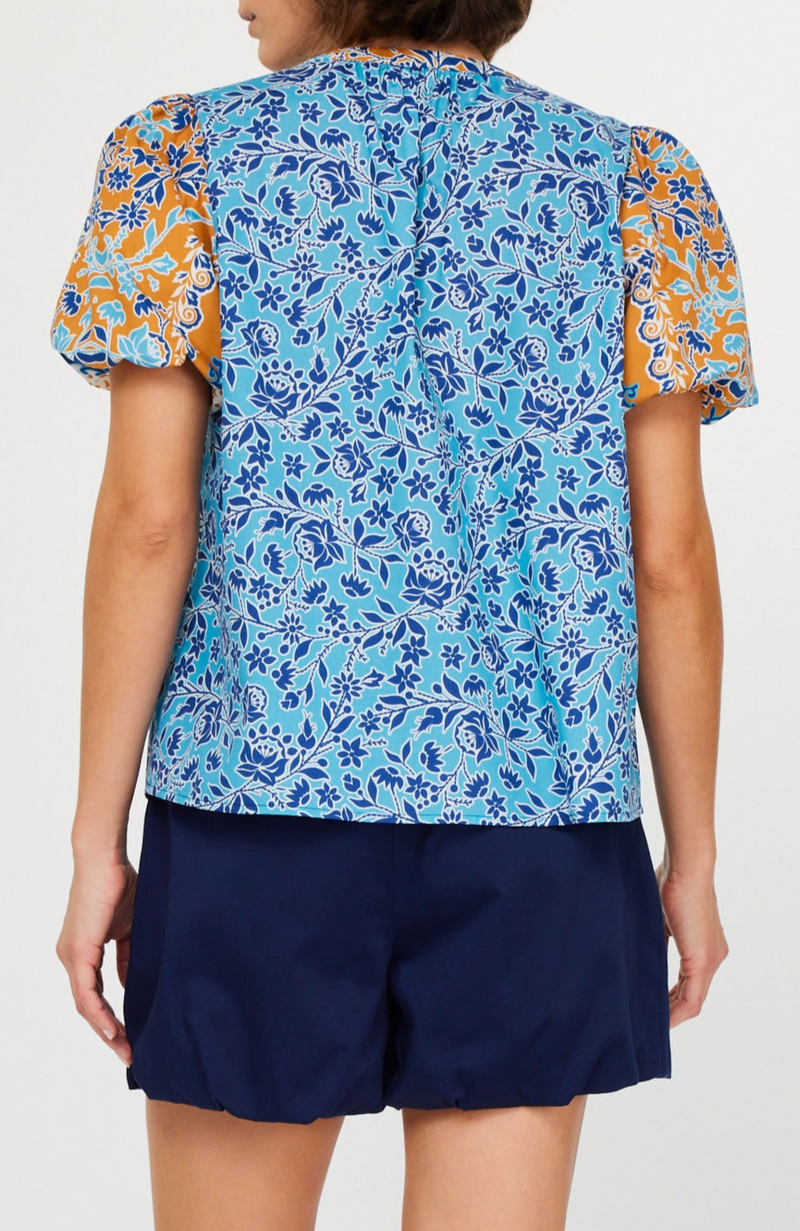 Current Air - Contrast Print Top