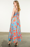 Tie Strap Flower Print Maxi
