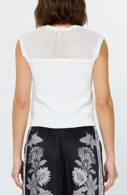 Current Air - Round Neck Sweater Tank Top