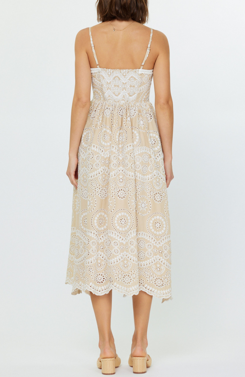 Current Air -  Square Neck Midi Dress